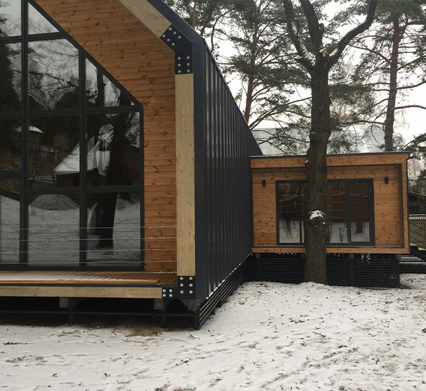 Винтовые сваи для каркасного дома в Арамиле