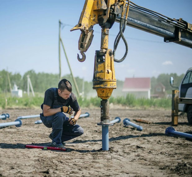 Винтовые сваи с установкой в Арамиле